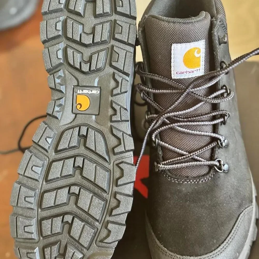 Carhartt Men's Black and Grey Boots